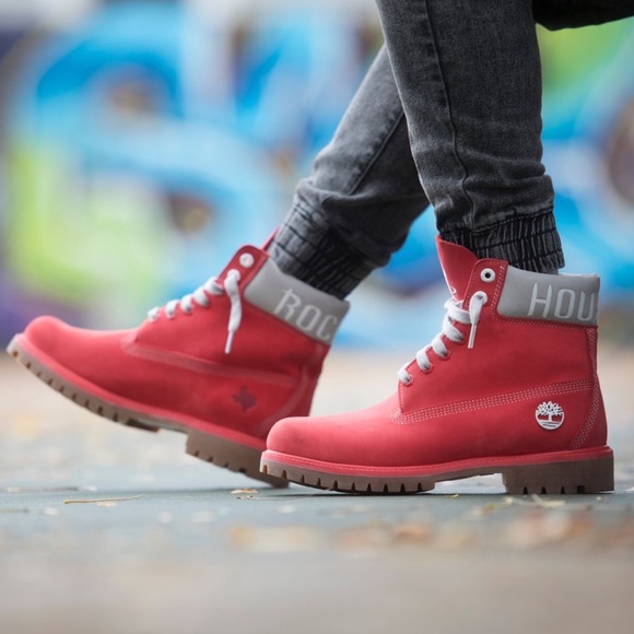 MEN'S TIMBERLAND X NBA HOUSTON ROCKETS BOOTS - Picture 4 of 10